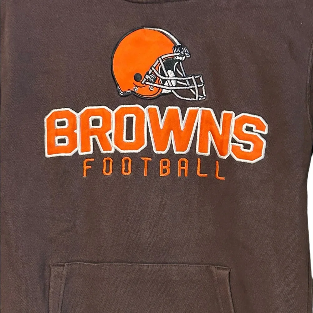 NFL Cleveland Browns Hoodie Sweatshirt Youth Size 10-12 Vintage Football